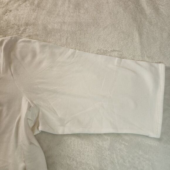 Classic Elements NWT White 3/4 Sleeve Ruffled Bodice With Buttons Size 24-26W - Picture 5 of 7